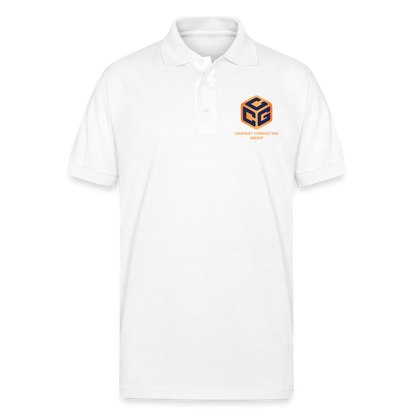 Gildan Men’s 50/50 Jersey Polo - white