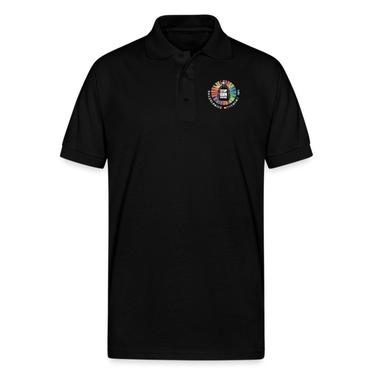 Gildan Men’s 50/50 Jersey Polo - black