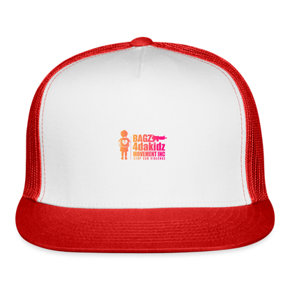 Trucker Cap - white/red