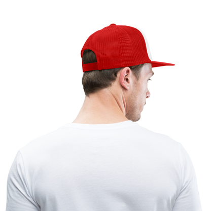 Trucker Cap - white/red