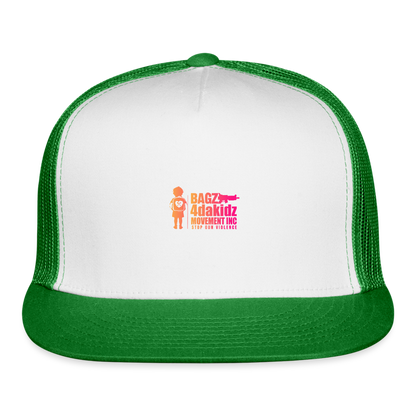 Trucker Cap - white/kelly green