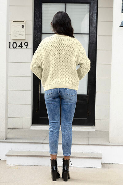 Round Neck Long Sleeve Sweater