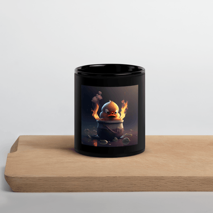 DuckStew Black Glossy Mug