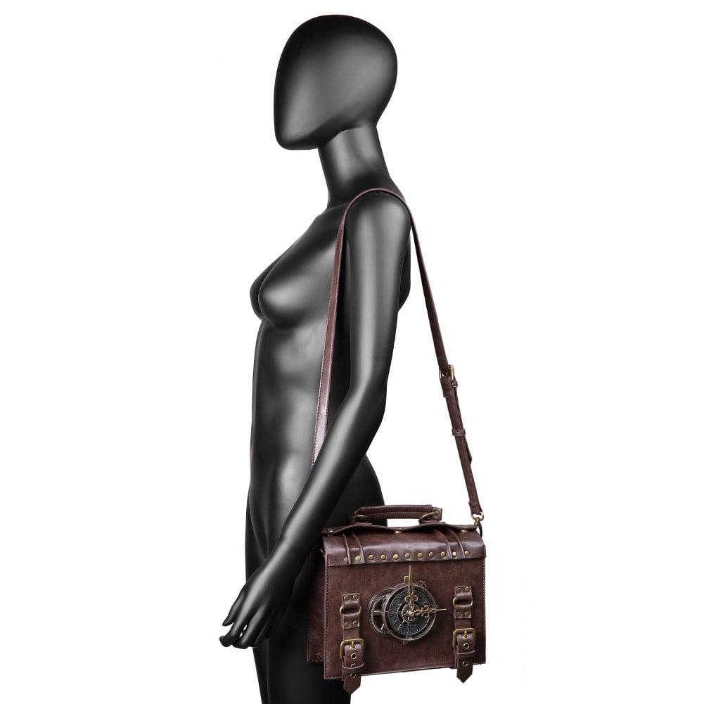 New Style Steampunk Industrial Retro Style Women's One-shoulder Diagonal Bag