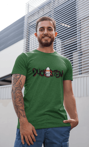 Green T shirt with duckstw